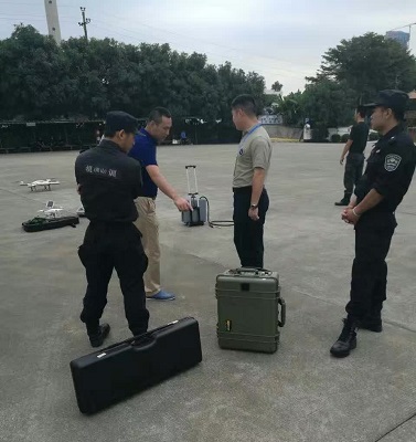 深圳南山公安局無人機干擾器測試 靈信產(chǎn)品實測第一